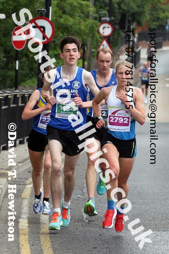 Sunderland City 10k Road Race, 2021 Sunderland City 5k, 10k and Half Marathon Road Races. Photo: David T. Hewitson/Sports for All Pics
